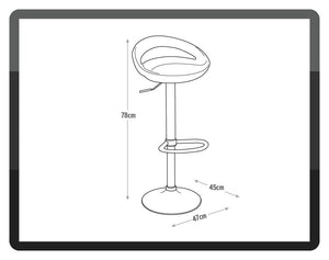 Ottawa White Bar Stool 13976313