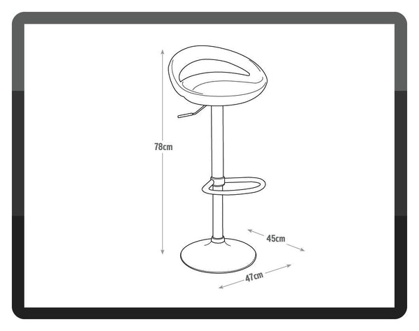 Ottawa White Bar Stool 13976313