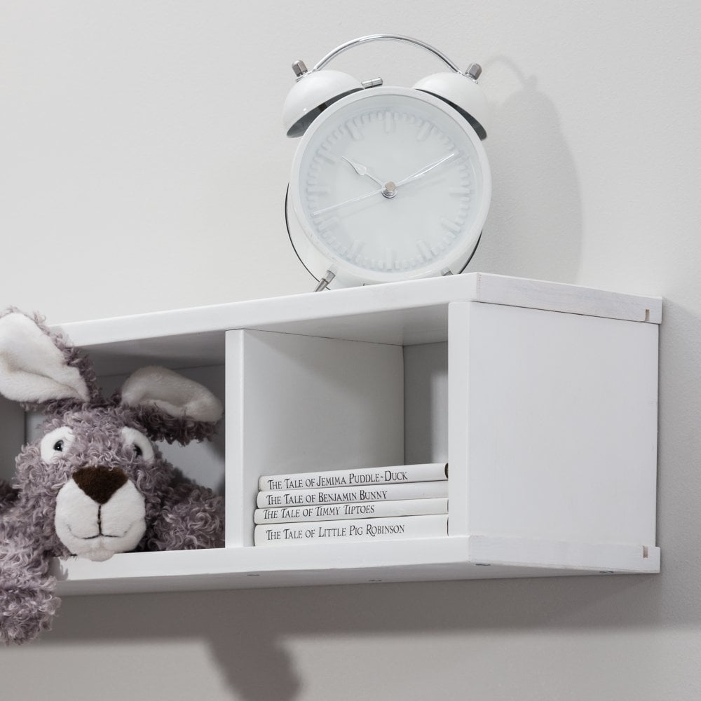 Shelving Unit Wall Mounted Cube in - White