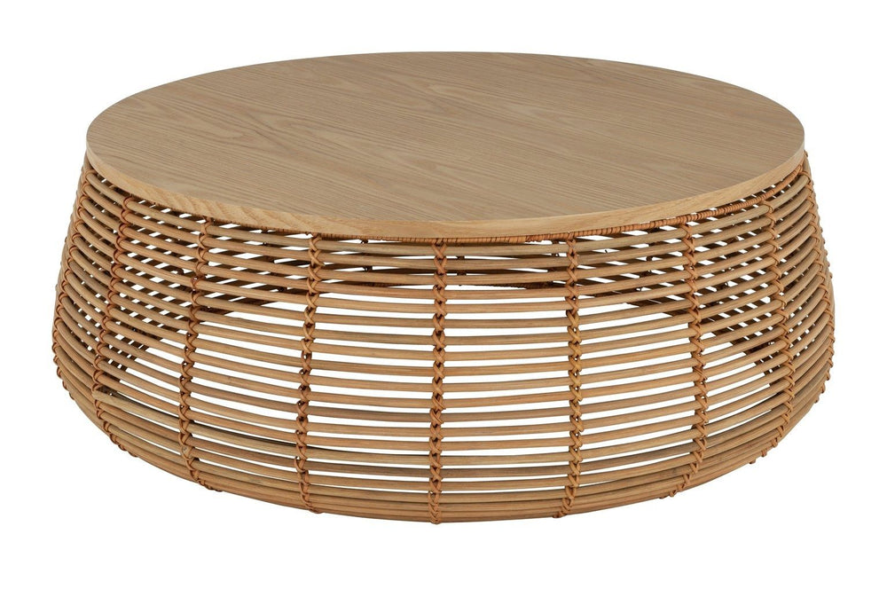 Habitat Hazel Rattan Round Coffee Table - Natural 19208315