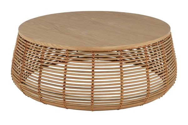 Habitat Hazel Rattan Round Coffee Table - Natural 19208315