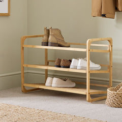 Habitat Belem 3 Shelf Shoe Storage Rack - Natural 17228940