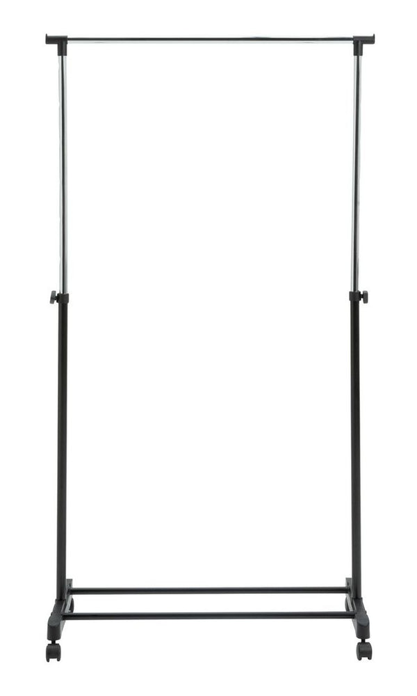 Single Clothes Rail - Black and Chrome 13447299