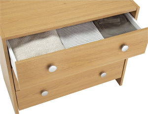 Seville 3 Drawer Chest of Drawers - Oak Effect 18861258