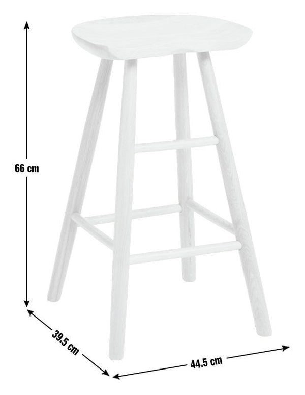 Habitat Barnwell Oak Tall Stool - Natural 13448298